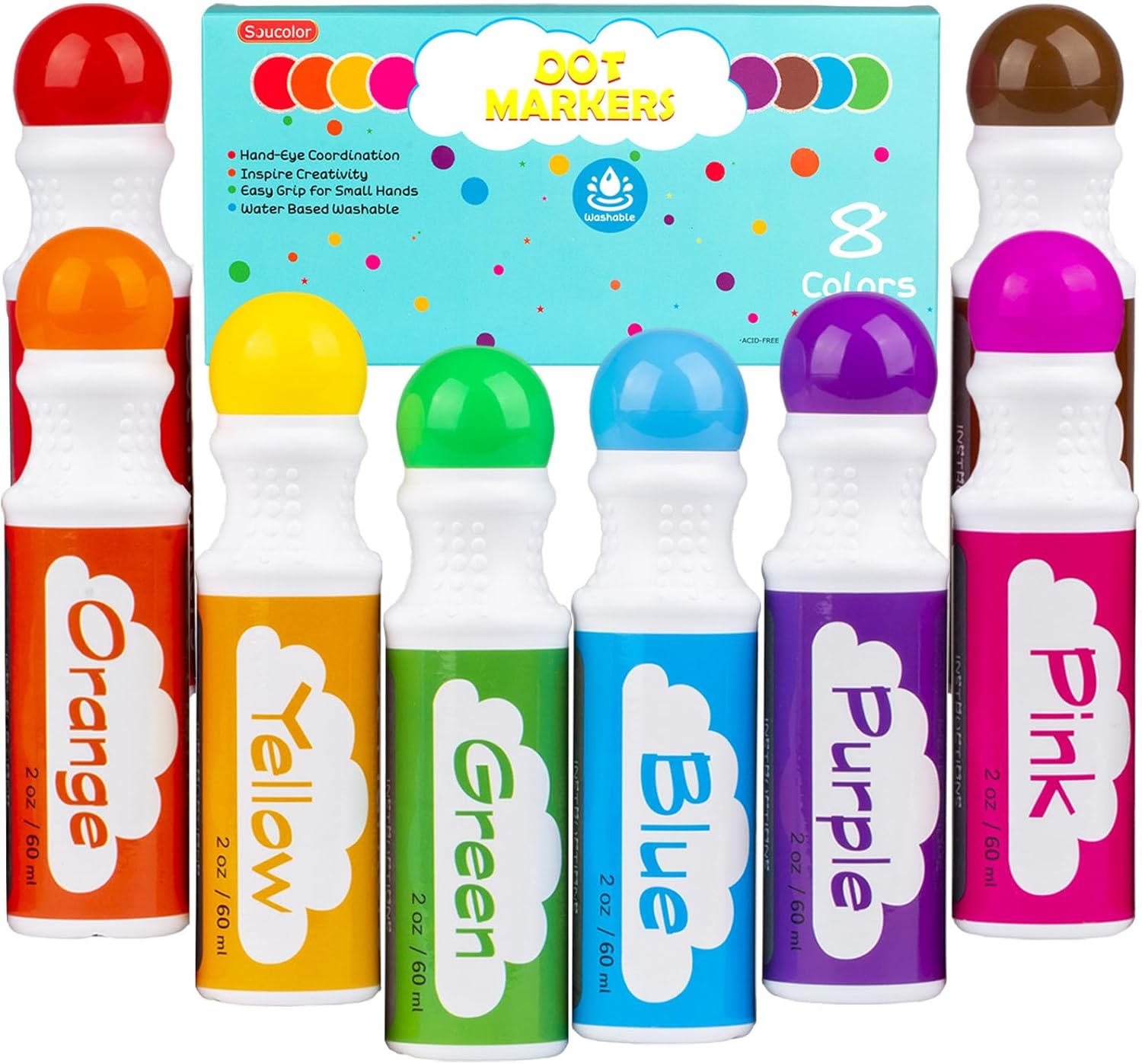 Dot Markers (8 Colors)
